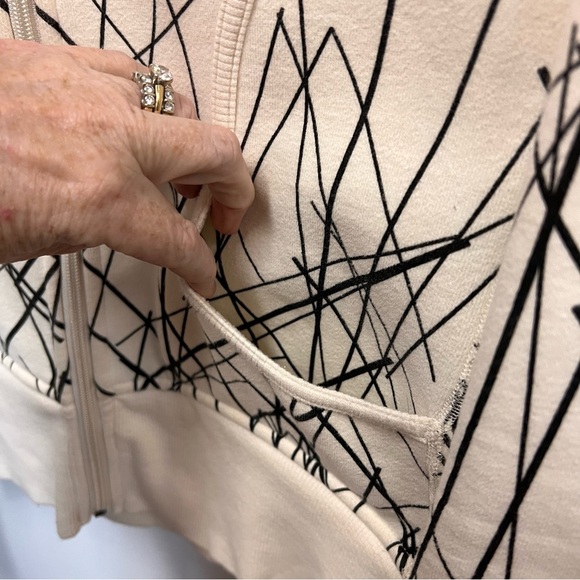 Lululemon scuba ghost nesting bird scribble full-zip hoodie size 8 - Picture 7 of 14